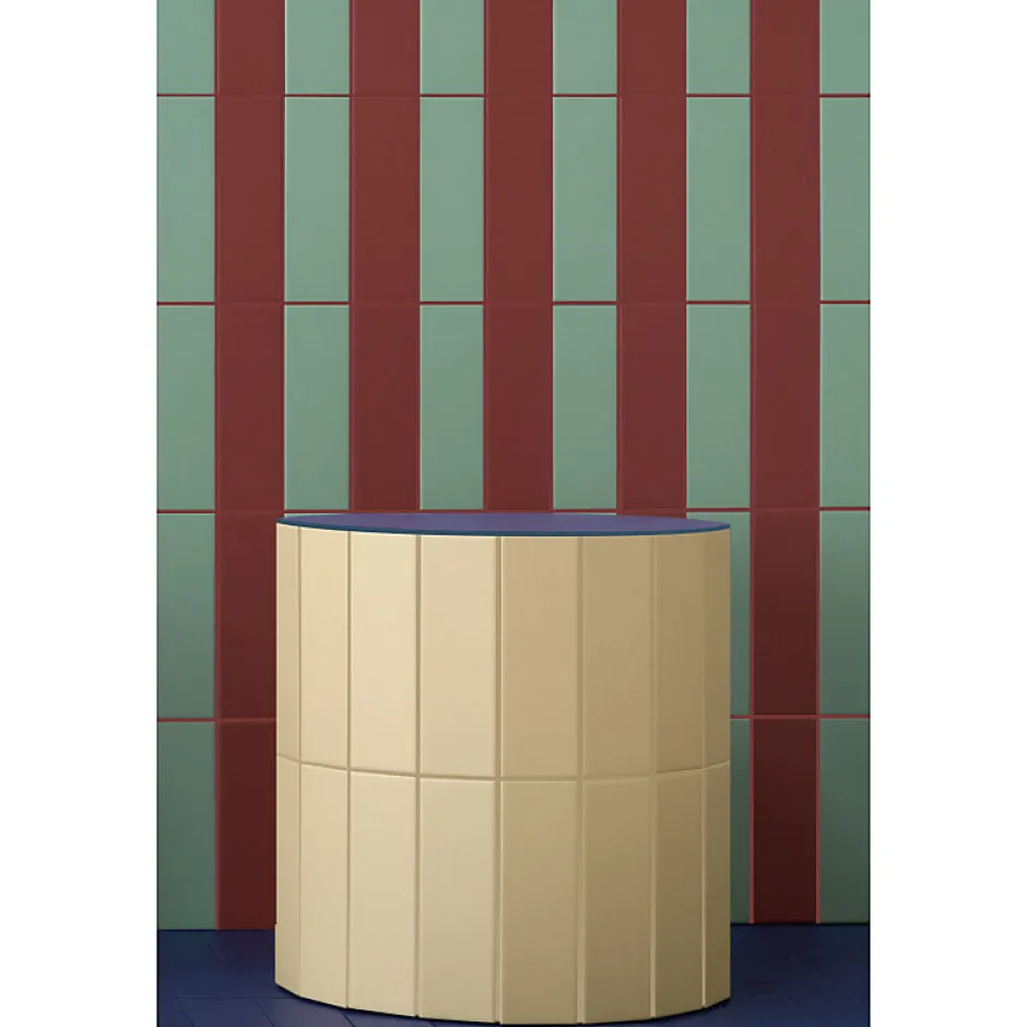 Aelle Carrelage Carrelage sol / mur briquette rectangulaire uni vert menthe brillant 5X15 cm FÄRGBLOCK LUCIDO MENTA FGB106L