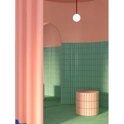 Aelle Carrelage Carrelage sol / mur briquette rectangulaire uni vert menthe brillant 5X15 cm FÄRGBLOCK LUCIDO MENTA FGB106L