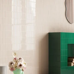 Aelle Carrelage Carrelage sol / mur briquette rectangulaire uni beige sable mate 5X15 cm FÄRGBLOCK MATT SABIA FGB115M