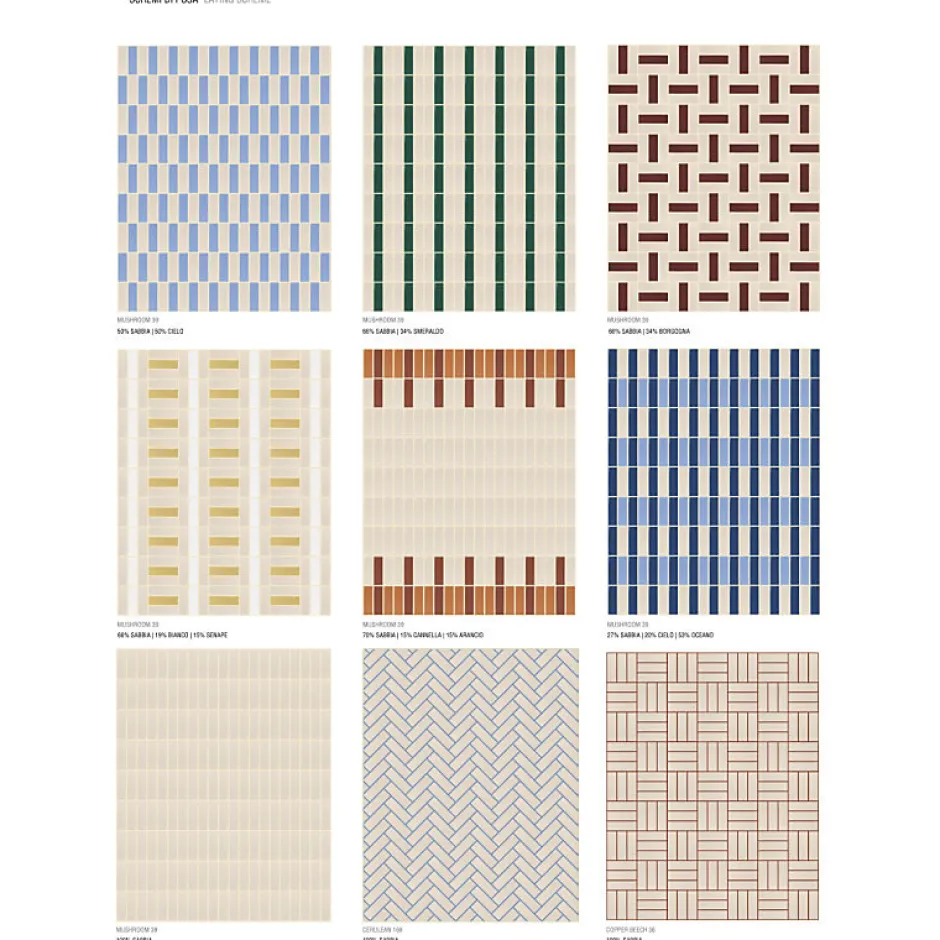 Aelle Carrelage Carrelage sol / mur briquette rectangulaire uni beige sable mate 5X15 cm FÄRGBLOCK MATT SABIA FGB115M