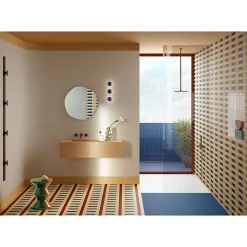 Carrelage sol / mur briquette rectangulaire uni bleu foncé mate 5X15 cm FÄRGBLOCK MATT OCEANO FGB118M-Aelle Carrelage Sale