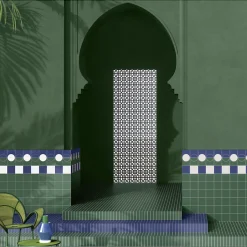 Carrelage sol / mur briquette rectangulaire uni bleu foncé mate 5X15 cm FÄRGBLOCK MATT OCEANO FGB118M-Aelle Carrelage Sale