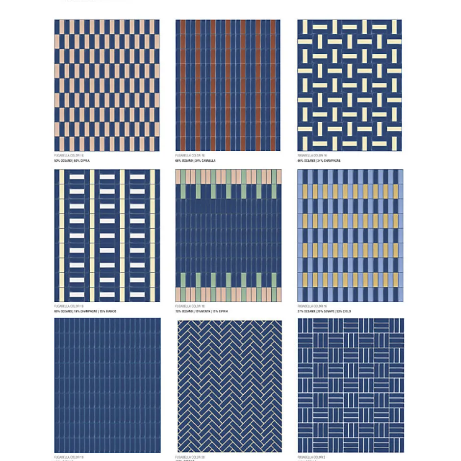 Carrelage sol / mur briquette rectangulaire uni bleu foncé mate 5X15 cm FÄRGBLOCK MATT OCEANO FGB118M-Aelle Carrelage Sale