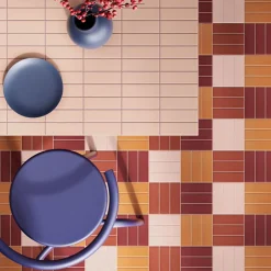 Carrelage sol / mur briquette rectangulaire uni rose mate 5X15 cm FÄRGBLOCK MATT CIPRIA FGB121M-Aelle Carrelage Best