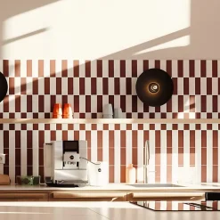 Carrelage sol / mur briquette rectangulaire uni rouge mate 5X15 cm FÄRGBLOCK MATT BORGOGNA FGB 124M-Aelle Carrelage Sale