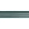 Aelle Carrelage Carrelage sol / mur brique à relief uni bleu vert 5,6x23,2 cm MODULO INCISO MUSCHIO