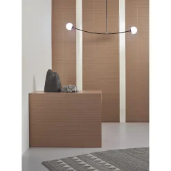 Aelle Carrelage Carrelage sol / mur brique à relief uni terracotta 5,6x23,2 cm MODULO INCISO MATTONE