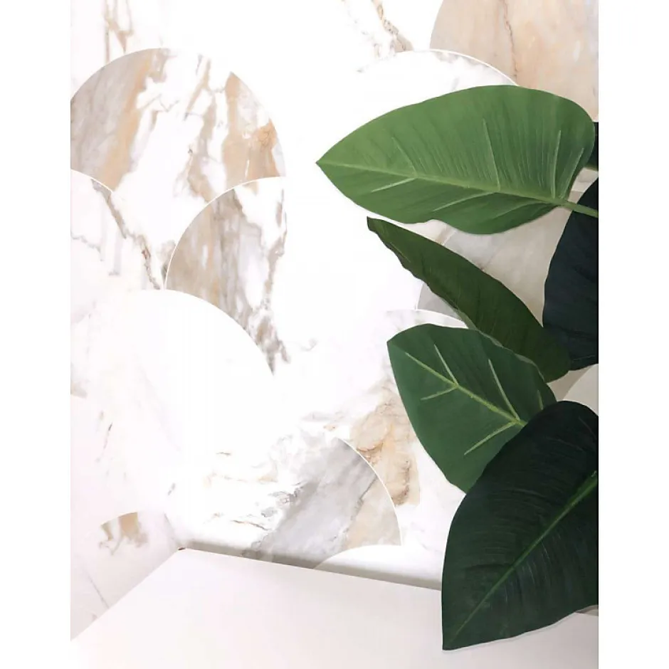 Carrelage sol / mur écaillon poisson effet marbre grand format NIKOI TULUM KIRUNA-Aelle Carrelage Best