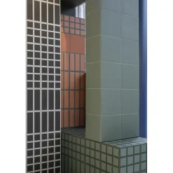 Aelle Carrelage Carrelage sol / mur décor mosaique vert et terracotta 18,6x18,6 cm OLTRE9 Verde Cotto