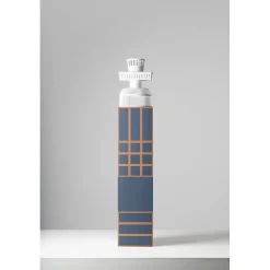 Aelle Carrelage Carrelage sol / mur décor mosaique terracotta et bleu 18,6x18,6 cm OLTRE9 Cotto Blu