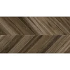 Aelle Carrelage Carrelage sol / mur effet bois design chevron BELICE AGADIR CARBON 60x120 cm