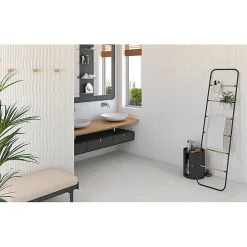 Carrelage sol / mur effet terrazzo blanc brillant 80x80 cm MISCELA NACAR POLISHED(vendu par boite de 1.26m2)-Eiffel art construction Sale