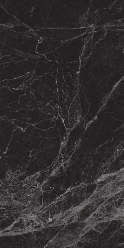 Limcaro Carrelage sol / mur effet marbre noir MAJESTIC BLACK l.60 x L.120 cm Brilliant
