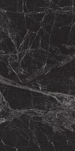 Limcaro Carrelage sol / mur effet marbre noir MAJESTIC BLACK l.60 x L.120 cm Brilliant