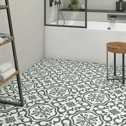 Eiffel art construction Carrelage sol / mur effet terrazzzo coloré à motif 20x20 cm STRACCIATELLA TEGOLE(vendu par boite 1m2)