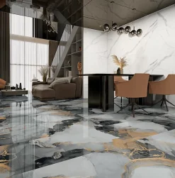 Limcaro Carrelage sol / mur effet marbre JOYA l.60 x L.120 cm Brillant