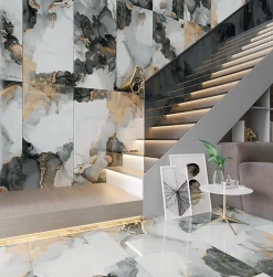 Limcaro Carrelage sol / mur effet marbre JOYA l.60 x L.120 cm Brillant