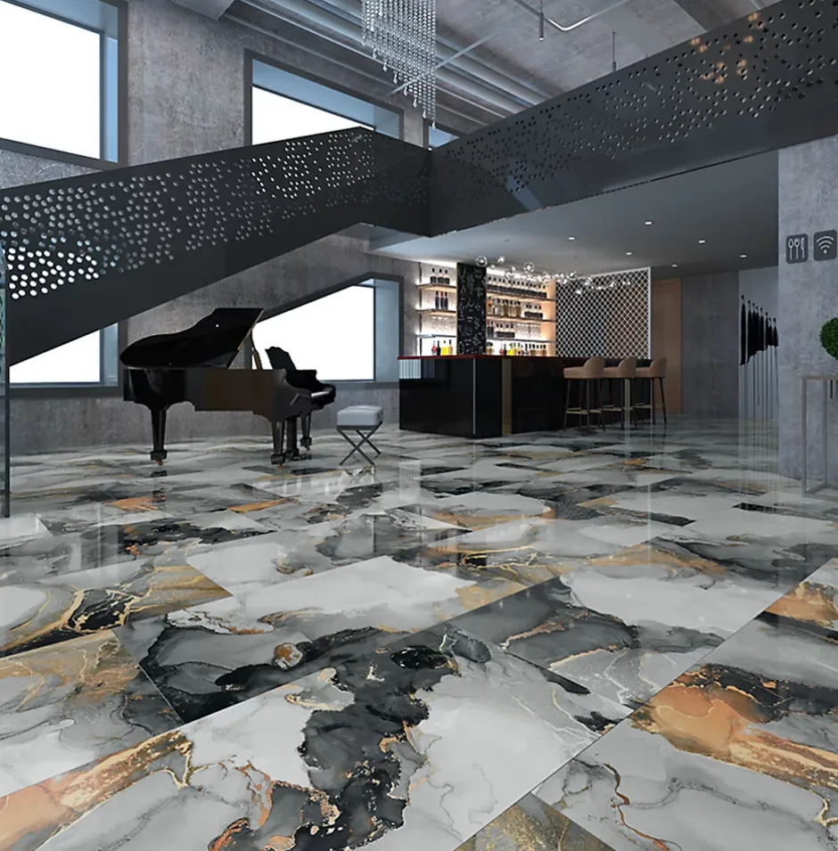 Limcaro Carrelage sol / mur effet marbre JOYA l.60 x L.120 cm Brillant