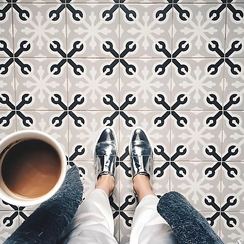 Aelle Carrelage Carrelage sol / mur effet ciment 20x20 cm 1900 LLAGOSTERA GRIS