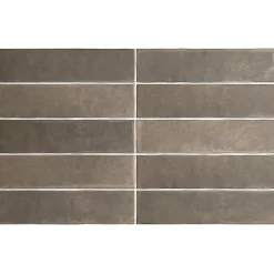 Aelle Carrelage carrelage sol / mur effet zellige bejmat marron 6x24,6 cm mate ARGILE CACAO