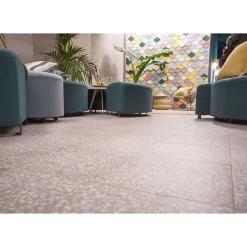 Carrelage sol / mur effet terrazzo rose 30x30 cm FARNESE AMALFI ROSE-Aelle Carrelage Clearance