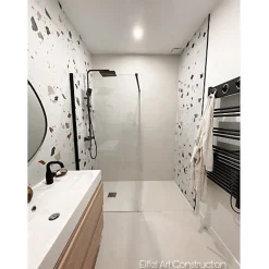 Carrelage sol / mur effet ciment uni bleu claire 20x20 cm ART NOUVEAU UNI SKY BLUE-Aelle Carrelage Sale