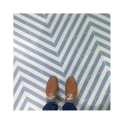 Aelle Carrelage Carrelage sol / mur effet ciment bleu 20x20 cm MAORI GOROKA CIELO