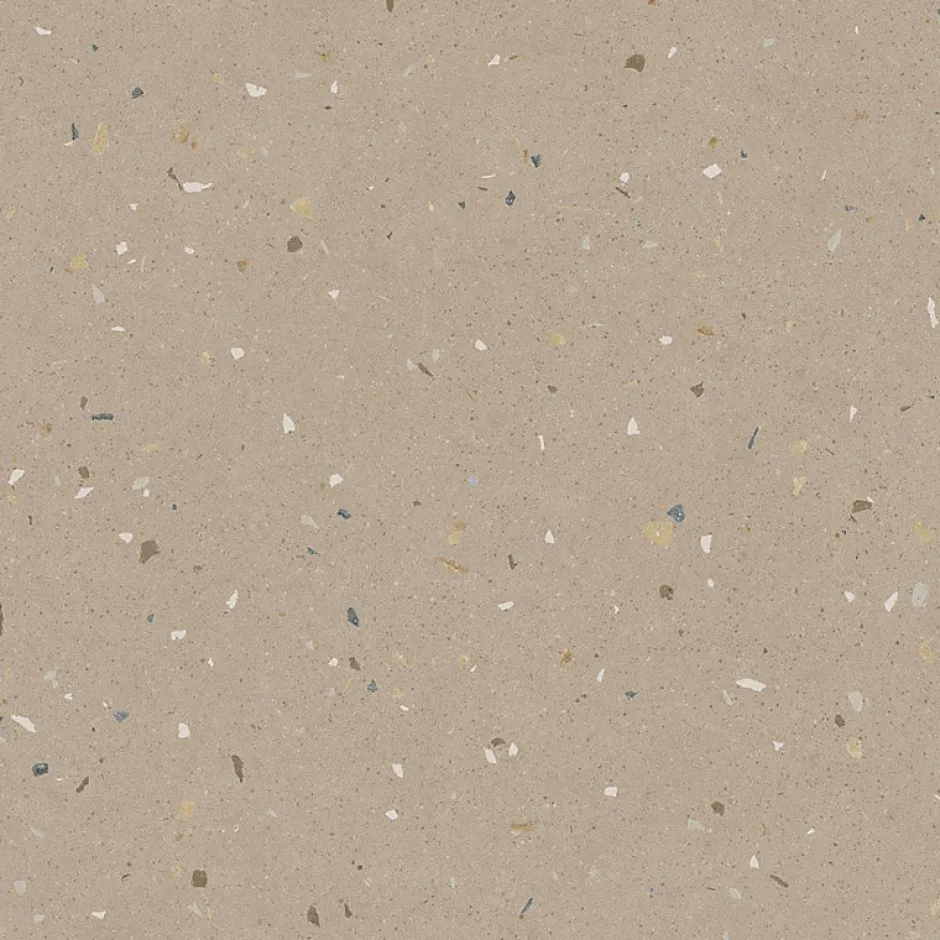 Eiffel art construction Carrelage sol / mur effet terrazzo 80x80 cm Croccante-R Avellana (vendu par boite de 1.28m2)