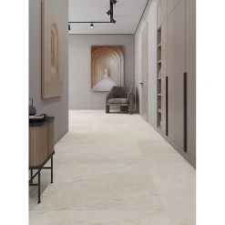 Aelle Carrelage Carrelage sol / mur effet pierre beige 120x120 cm BETILO R SAND