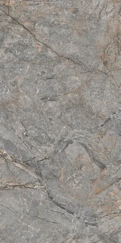 Limcaro Carrelage sol / mur effet marbre gris PETRAVIA GREY l.60 x L.120 cm Mat