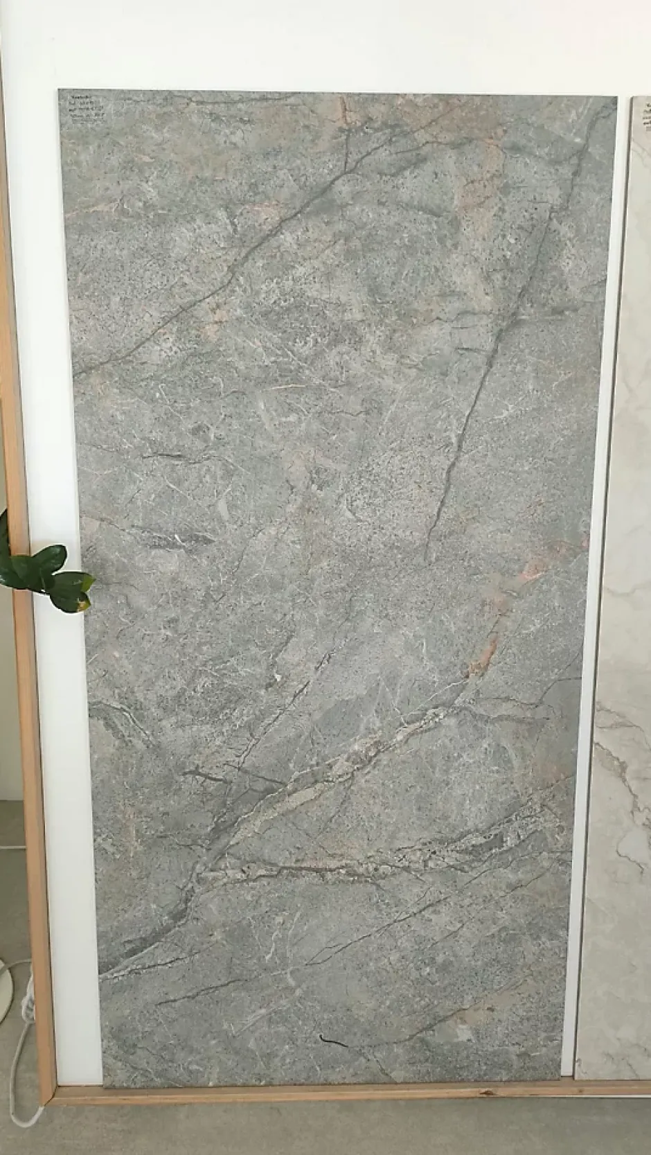 Limcaro Carrelage sol / mur effet marbre gris PETRAVIA GREY l.60 x L.120 cm Mat