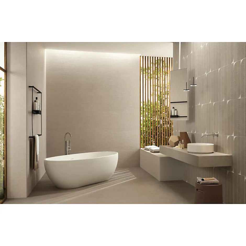 Carrelage sol / mur effet béton ciré naturel 60x120 cm Boost natural ASH-Aelle Carrelage Discount