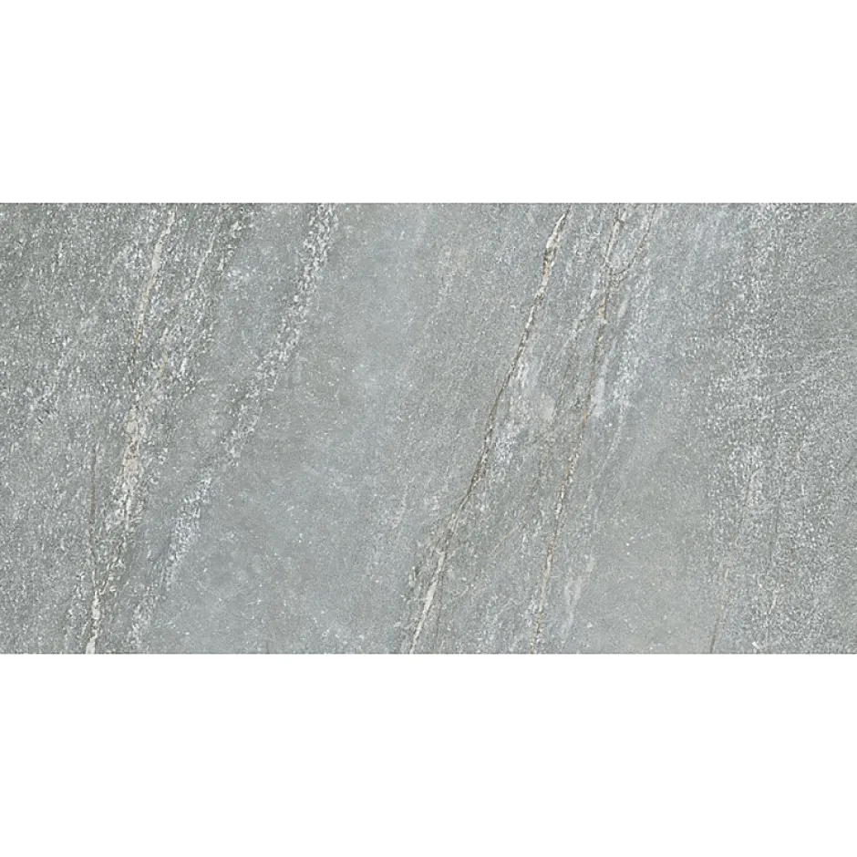 Aelle Carrelage Carrelage sol / mur effet pierre gris 60x120 cm BETILO R GREY