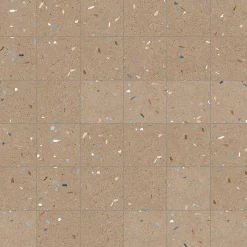Eiffel art construction Carrelage sol / mur effet terrazzo 20x20 cm Croccante Nuez(vendu par boite de 1m2)