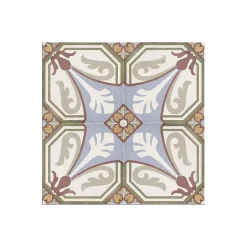 Carrelage sol / mur effet ciment motif coloré 20x20 cm ART NOUVEAU VIENA COLOUR-Aelle Carrelage Online