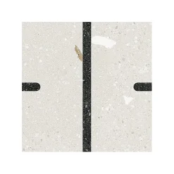 Eiffel art construction Carrelage sol / mur effet terrazzo 20x20 cm Croccante Cannoli Grafito(vendu par boite de 1m2)