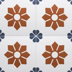 Aelle Carrelage Carrelage sol / mur effet ciment à motif 20x20 cm RIVOLI - FIORE