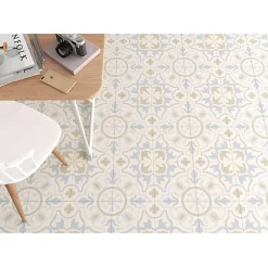 Aelle Carrelage Carrelage sol / mur effet ciment motif patchwork coloré 20x20 cm ART NOUVEAU ALAMEDA COLOUR