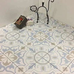 Aelle Carrelage Carrelage sol / mur effet ciment motif patchwork coloré 20x20 cm ART NOUVEAU ALAMEDA COLOUR