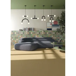 Carrelage sol / mur effet terrazzo grand format terre 80x80 cm MICRA R Siena-Eiffel art construction New