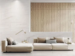 Carrelage sol / mur effet marbre beige PEARL l.60 x L.120 cm Brillant-Limcaro Hot