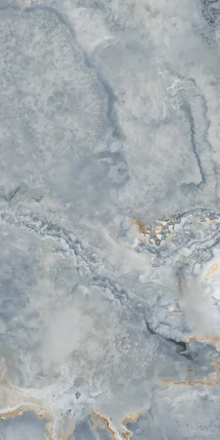 Carrelage sol / mur effet marbre bleu ONYX AGATE BLUE l.60 x L.120 cm Brillant-Limcaro Hot