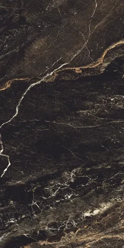 Carrelage sol / mur effet marbre noir LYTHOS BLACK l.60 x L.120 cm Brilliant-Limcaro Sale