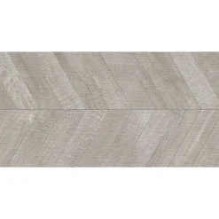 Carrelage sol / mur effet bois design chevron 60x120 cm ARTWOOD CHEVRON GREY (vendu par boite de 1.44m2)-Eiffel art construction