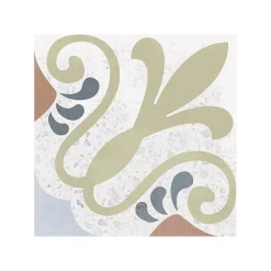 Eiffel art construction Carrelage sol / mur effet terrazzzo coloré à motif 20x20 cm STRACCIATELLA BUDINI (vendu par boite 1m2)