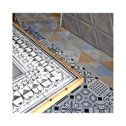 Aelle Carrelage Carrelage sol / mur effet ciment mmotif feutré 20x20 cm VODEVIL BELLARIA 3 ANGLE