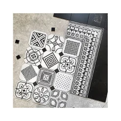 Aelle Carrelage Carrelage sol / mur effet ciment mmotif feutré 20x20 cm VODEVIL BELLARIA 3 ANGLE