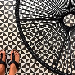 Aelle Carrelage Carrelage sol / mur effet ciment motif géométrique 20x20 cm 1900 TERRADES