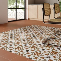 Carrelage sol / mur effet ciment à motif 20x20 cm RIVOLI - AUSTIN-Aelle Carrelage Clearance