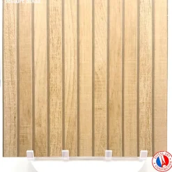 Aelle Carrelage Carrelage sol / mur effet bois bambou relief 60x120 cm ARTWOOD RIBBON NATURAL